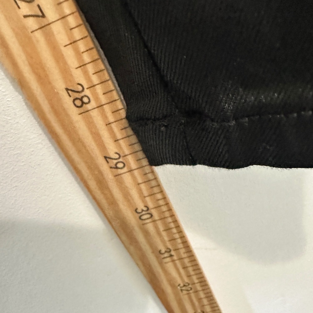 Lane Bryant Coated Denim Skinny Jeans Black High Rise Stretch Plus Size 20 - Picture 5 of 7